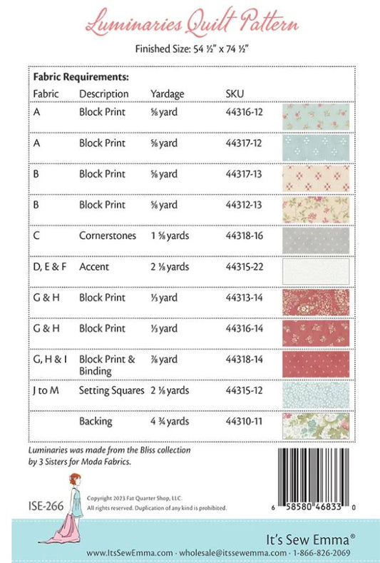 Luminaries Quilt Pattern by It's Sew Emma