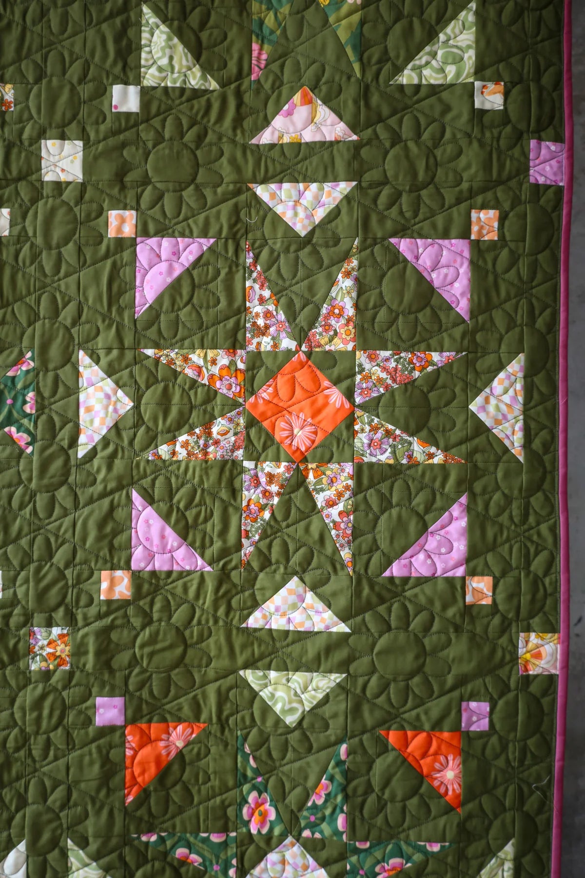 Mosaic Star Quilt Pattern by Lo & Behold Stitchery