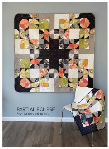 Partial Eclipse Quilt Pattern by Robin PIckens - 2 Sizes / RPQP-PE155