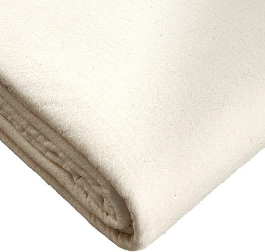 Quilters Dream 100% Cotton Deluxe Batting - Throw Size 60" x 60" / Natural