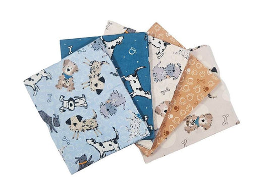 Ruff and Tumble 5 Piece Fat Quarter Bundle by Susan Wheeler / Make + Believe