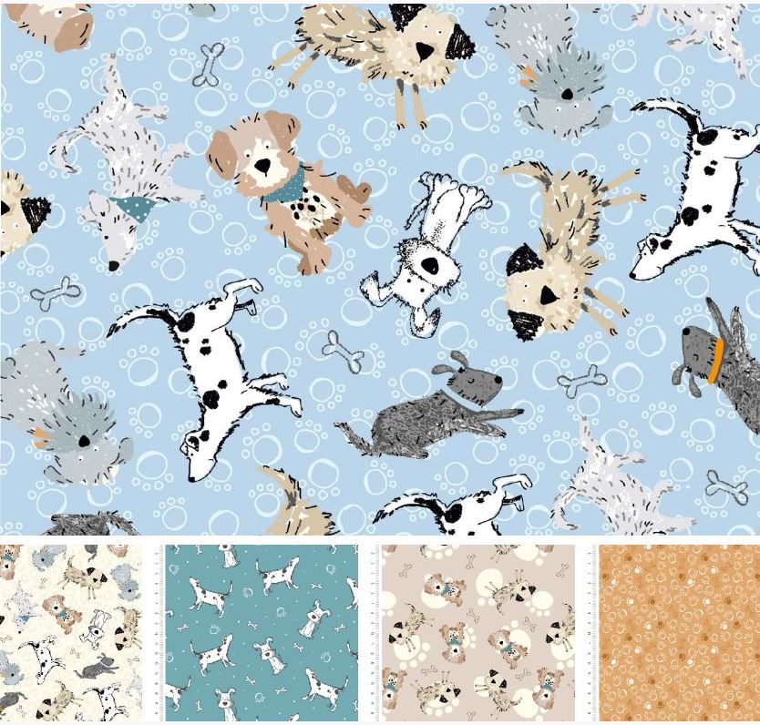 Ruff and Tumble 5 Piece Fat Quarter Bundle by Susan Wheeler / Make + Believe