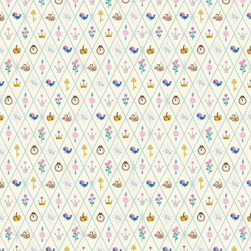 Cinderella's Carriage Pane 21 Piece Fat Quarter Bundle - Wishes by Jill Howarth