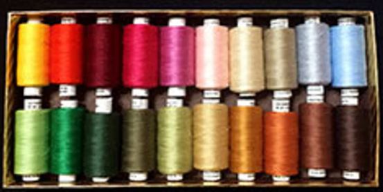 Valdani Beautiful Assortment | 20 x 272 Yard 50wt Quilting & Sewing Threads | Special Order