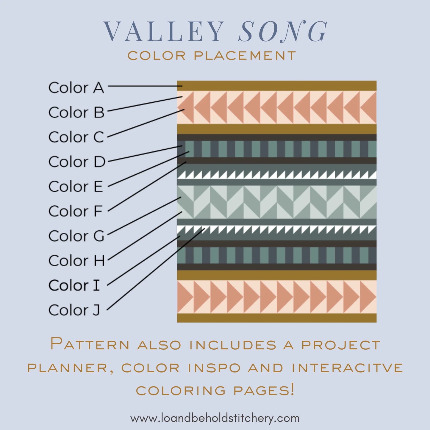 Valley Song Quilt Pattern by Lo & Behold Stitchery