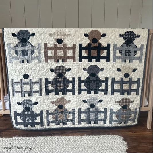 Woolie Lambs Quilt Pattern by Coach House Designs / CHD2338 45" x 56" Lap quilt