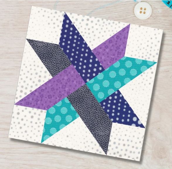 Woven Star Quilt Block Foundation Paper - 6" | Lori Holt of Bee in My Bonnet