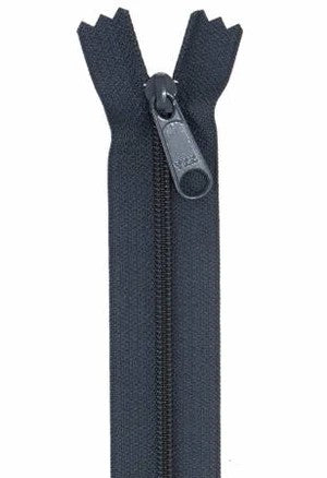 By Annie 24" Zipper - NAVY (BAZIP24-235) Valdani perle cotton size 12 thread spool for quilting and embroidery