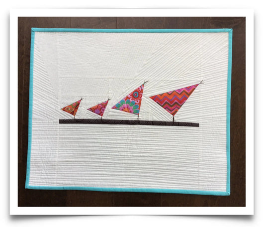 Tweeter Family Mini Wall Hanging Pattern Designed by Lorna Costantini