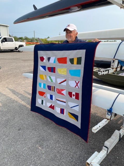 Row Hard - Lap & Wall Hanging Size Quilt Pattern Designed by Lorna Costantini