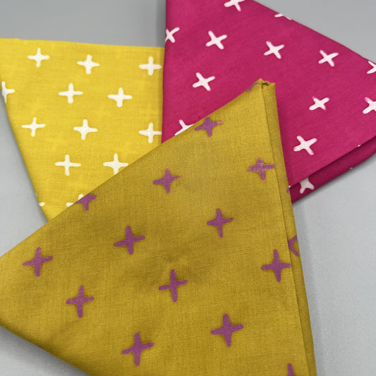 3 Piece - Fat Quarter Bundle / Andover "X" Prints