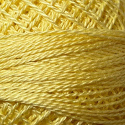 10 Valdani Perle Cotton Size 12 / Spool 100M:  Color No: 10 - Lemon