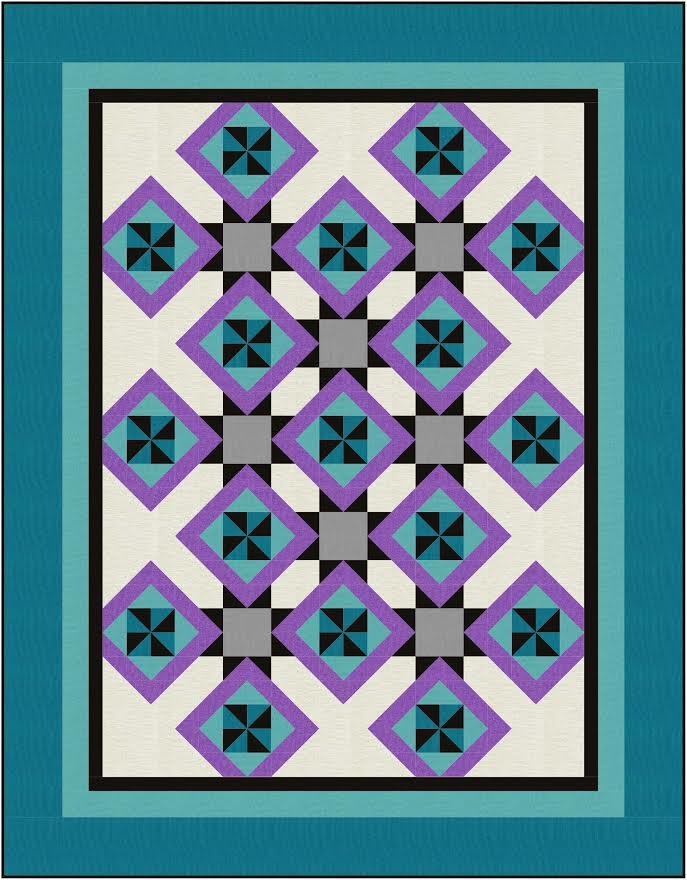 Cartwheels Quilt Pattern by The Fabric Addict