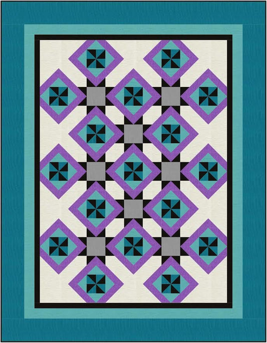Cartwheels Quilt Pattern by The Fabric Addict