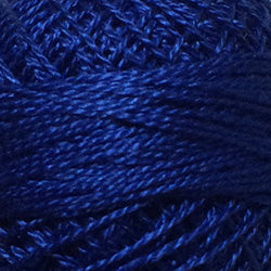 105 Valdani Perle Cotton Size 12 / Spool 100M:  Color No: 105 - Luminous Rich Navy
