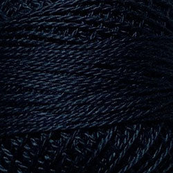 1072 Valdani Perle Cotton Size 12 / Spool 100M:  Color No: 1072 - Vibrant Navy