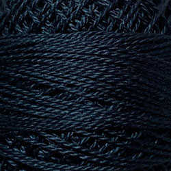 108 Valdani Perle Cotton Size 12 / Spool 100M:  Color No: 108 - Dusty Navy