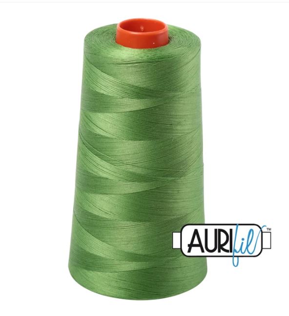 Aurifil Mako 50wt Cotton Thread Cone - 1114 Grass Green