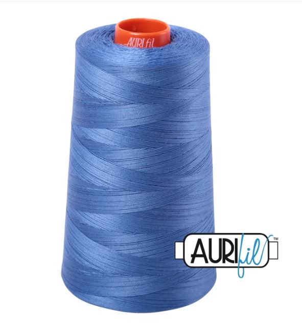 Aurifil Mako 50wt Cotton Thread Cone - 1128 Light Blue Violet