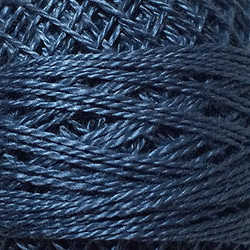112 Valdani Perle Cotton Size 12 / Spool 100M:  Color No: 112 - Dusty Blue