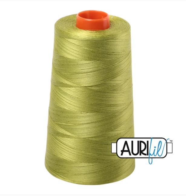 Aurifil Mako 50wt Cotton Thread Cone - 1147 Light Leaf Green