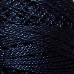 114 Valdani Perle Cotton Size 12 / Spool 100M:  Color No: 114 - Marine