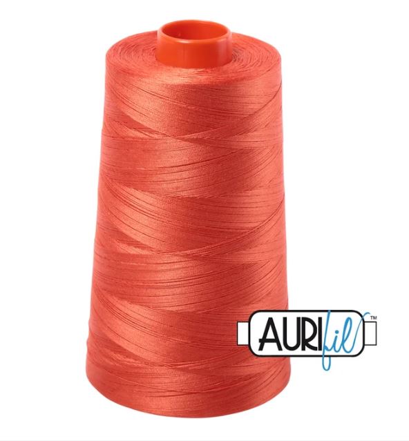 Aurifil Mako 50wt Cotton Thread Cone - 1154 Dusty Orange