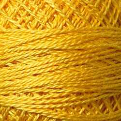 12 Valdani Perle Cotton Size 12 / Spool 100M:  Color No: 12 - Gold Splendour