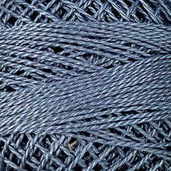 120 Valdani Perle Cotton Size 12 / Spool 100M:  Color No: 120 - Medium Gray