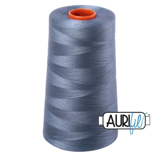 Aurifil Mako 50wt Cotton Thread Cone - 1246 Dark Grey
