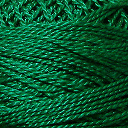 1252 Valdani Perle Cotton Size 12 / Spool 100M Color No: 1252 - Rich Green Dark