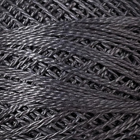 126 Valdani Perle Cotton Size 12 / Spool 100M:  Color No: 126 - Deep Gray