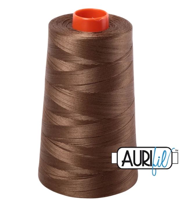 Aurifil Mako 50wt Cotton Thread Cone - 1318 Dark Sandstone