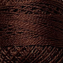 171 Valdani Perle Cotton Size 12 / Spool 100M:  Color No: 171 - Rich Brown Light
