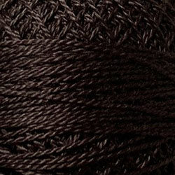 173 Valdani Perle Cotton Size 12 / Spool 100M:  Color No: 173 - Rich Brown Dark