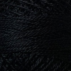 1 Valdani Perle Cotton Size 12 / Spool 100M Color No: 1 - Black