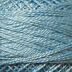 205 Valdani Perle Cotton Size 12 / Spool 100M:  Color No: 205 - Soft Sky Blue