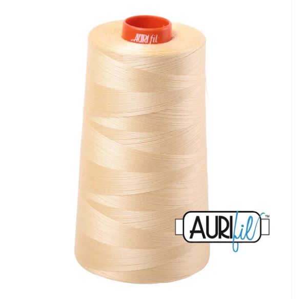 Aurifil Mako 50wt Cotton Thread Cone - 2105 Champagne