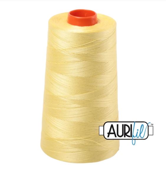 Aurifil Mako 50wt Cotton Thread Cone - 2115 Lemon
