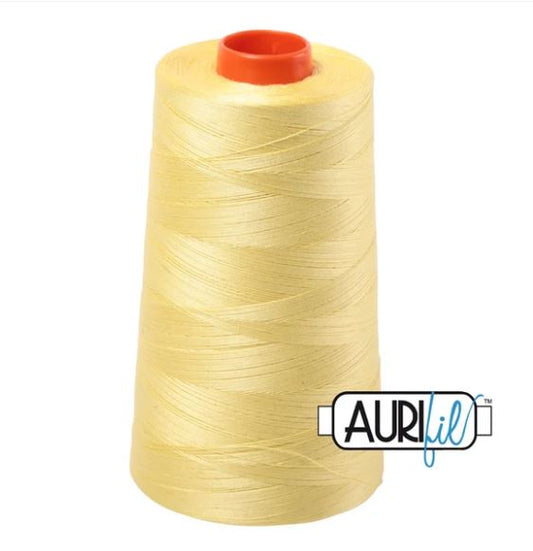 Aurifil Mako 50wt Cotton Thread Cone - 2115 Lemon