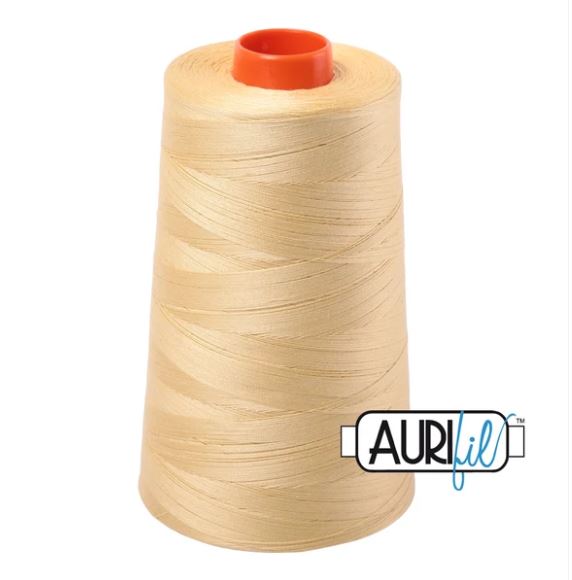 Aurifil Mako 50wt Cotton Thread Cone - 2125 Wheat