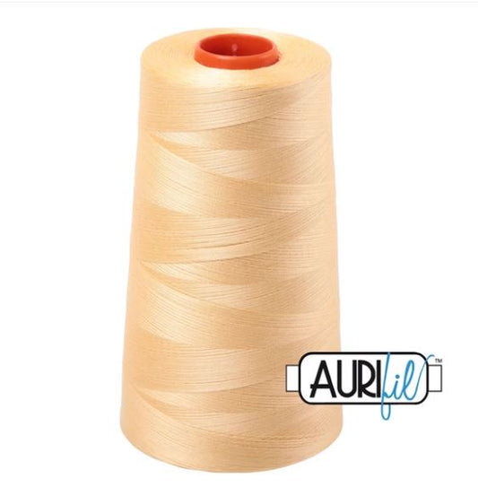 Aurifil Mako 50wt Cotton Thread Cone - 2130 Medium Butter
