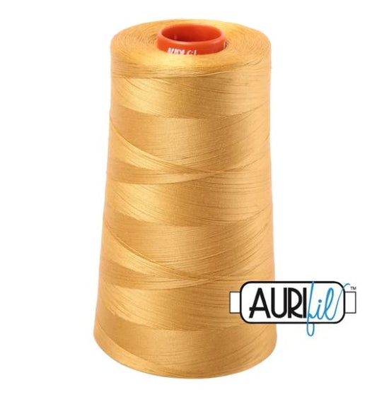 Aurifil Mako 50wt Cotton Thread Cone - 2132 Tarnished Gold