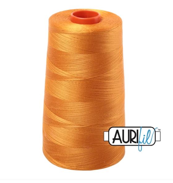 Aurifil Mako 50wt Cotton Thread Cone - 2145 Yellow Orange