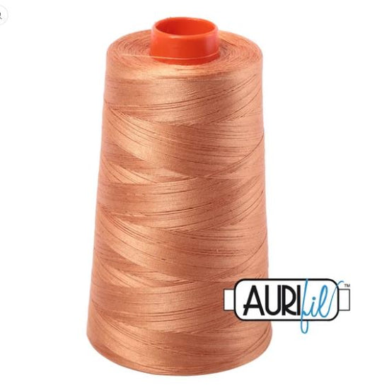 Aurifil Mako 50wt Cotton Thread Cone - 2210 Caramel
