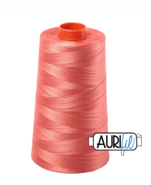 Aurifil Mako 50wt Cotton Thread Cone - 2225 Salmon