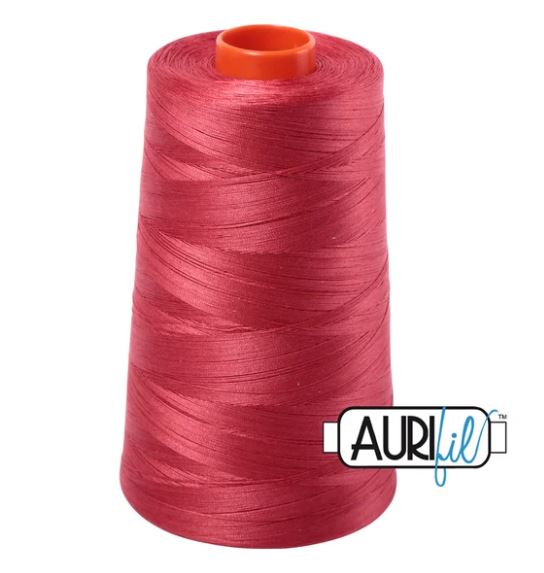 Aurifil Mako 50wt Cotton Thread Cone - 2230 Red Peony