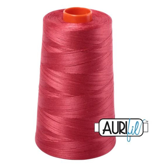 Aurifil Mako 50wt Cotton Thread Cone - 2230 Red Peony