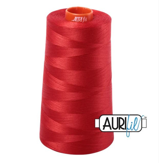 Aurifil Mako 50wt Cotton Thread Cone - 2277 Light Red Orange