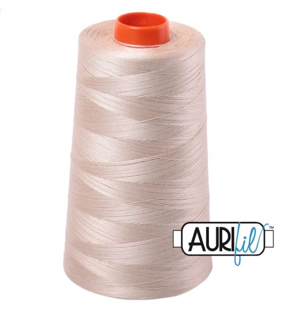 Aurifil Mako 50wt Cotton Thread Cone - 2312 Ermine